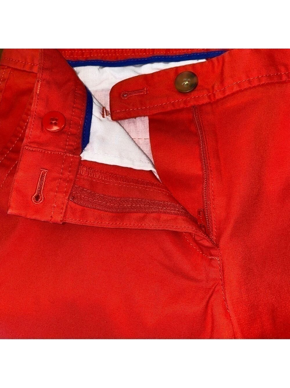 Talbots Girlfriend Chino Cuffed Capri Pants Red Size 0 Petite - Picture 10 of 10